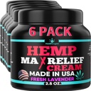 6PACK Hemp Cream-Doğal Premium Kalite-Full Body Relief Instant Results-Hemp Oil Infüzyon-Lavender, Aloe, Turmeric, Aches, Muscles, Joints, Muscles, Back, Dizs, Boy- Made in USA...