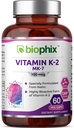 Biophix Vitamin K2 MK-7-100 mcg 60 Veg Capsules - Güçlü Bones Immune Health