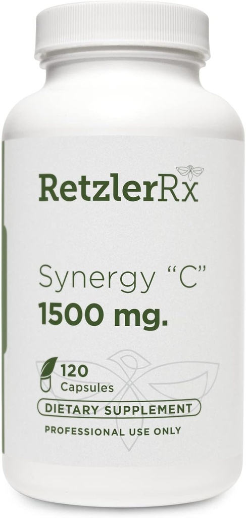 RetzlerRx® Synergy C 1500 mg Tarafından Dr. RetzlerRxTM - Gelişmiş Yüksek Lisans Vitamini C Formula - Immune Support, Antioksi Koruma ve Cilt Sağlığı *
