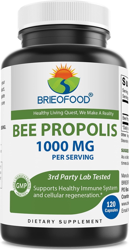 Brieofood Bee Propolis 1000mg ανά Σερβίρισμα - 120 Κάψουλες