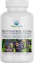 Nature's Lab Resveratrol Ultra - Antioksi Supplement* - 250 mg Trans-Resveratrol, Red Wine Extract, Green Tea Extract- Non-GMO, Gluten Free, Vegan - 90 (3 Ay Supply)
