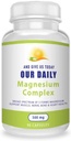 Magnezyum Kompleksi (500 mg / 90 Capsules) - Magnezyum Ölmüş, Çimento, Glycinate, Gluconate & Citrate – High Abxia & Non GMO