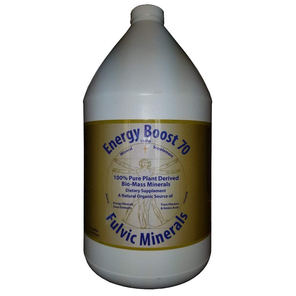 Enerji 70 Fulvic Minerals Trace Elements Vitaminleri ve Amino Asits Morningstar Mineralleri (1 Gallon)