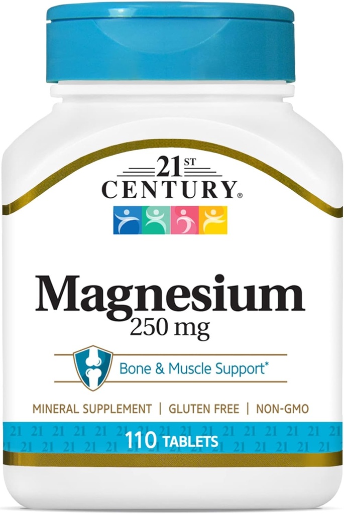 21. Yüzyıl Magnezyum 250 mg Tabletleri, 110 Kont