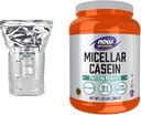Şimdi Spor Beslenme, Whey proteini, BCAAs ile 25 g, Unflavored Toz, 10Pound & Sports Nutrition, Micellar Casein 19 g, Slow Release, Unflavored Toz, 1.8-Pound