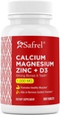 Safrelelli çinko Magnezyum D3, 300 Tablet - Kalsiyum 1000 mg, 400 Magnezyum mg, çinko 20 mg & D3 600 I per Servis başına hizmet vermektedir