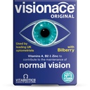 Vitabiotics Visionace Original - Διατροφική πολυβιταμίνη για την Κανονική Όραση Βιταμίνες Α, Β2 και Ψευδάργυρος - 30 δισκία