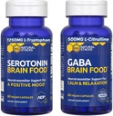 ΦΥΣΙΚΑ ΣΤΑΚΤΑ Σεροτονίνη & GABA Brain Food Bundle - Υποστηρίζει μια θετική διάθεση & ηρεμία * - 120 Σύνολο Καψάκια