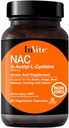 Invite Health N-Acetyl Cysteine (NAC) - Liver ve Beyin Sağlığı - Temel Amino Asit L-Cysteine ve Tripte Glutathione - 60 Vegetarian Capsules