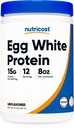 Nutricost Egg White Protein Toz 8oz (Unflavored) - Non-GMO, Gluten Free