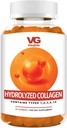 VITA GLOBE Collagen Gummies – 200 mg Hydrolyzed Collagen Tipleri I, II, III, V & X | Saç, Skin, Nails, Ortaklar ve Bones | Beauty & Wellness Supplement for Women & Men – 60 Count (Polonya)