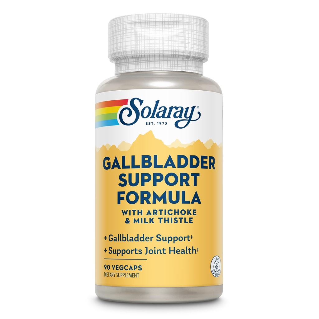 SOLARAY Gallbladder Support Formula | Sağlıklı Gallbladder & Liver Support | 30 Hizmet | 90 VegCaps
