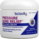 TriDerma MD Baskı Sore Relief Cream Cream for Bed Sores Tedavisi, Ulcers, Basınç Sores, Yara İyiliği, Chafed Skin ve Hard-to-Heal Skin Sores with Calendula and AP4 Aloe, 4 oz Jar