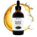 Zatural Black Seed Oil Nigella Sativa Cold Pressed Cumin Oil Digestion, Skin, Brain, Immune, Commons & More (4 Fl Oz)