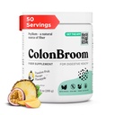 KolonBroom Psyllium Husk Toz Stevia (Tropical Fruits) - Bloating Relief & Gut Health - Kolon Broom Fiber Toz İçilir - Vegan Fiber Toz Ek, 50 Hizmet