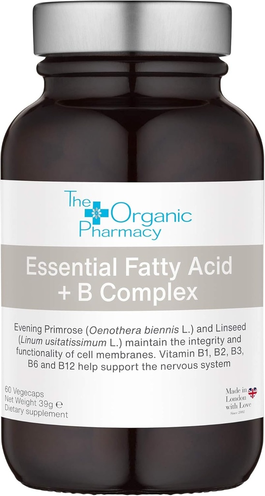 The Organic Pharmacy - Essential Fatty Acids + B Complex. 60 Capsules