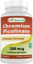 En İyi Doğal Chromium Picolinate Tablet, 200 mcg, 240 Count