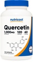Nutricost Quercetin 1000mg, 120 κάψουλες - Κάψουλες χορτοφάγων, 60 εξυπηρετούν, 500mg ανά κάψουλα, μη ΓΤΟ, Χωρίς γλουτένη