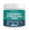 Βιολογική σκόνη Spirulina – Κατασκευασμένη με Parry® Spirulina, γνωστή για την ανώτερη καθαρότητα και τη θρεπτική πυκνότητα – Vegan Farming – Μη ακτινοβολημένο – Blue-Green Algae Superfood Supplement – 75 Servings – 8 oz