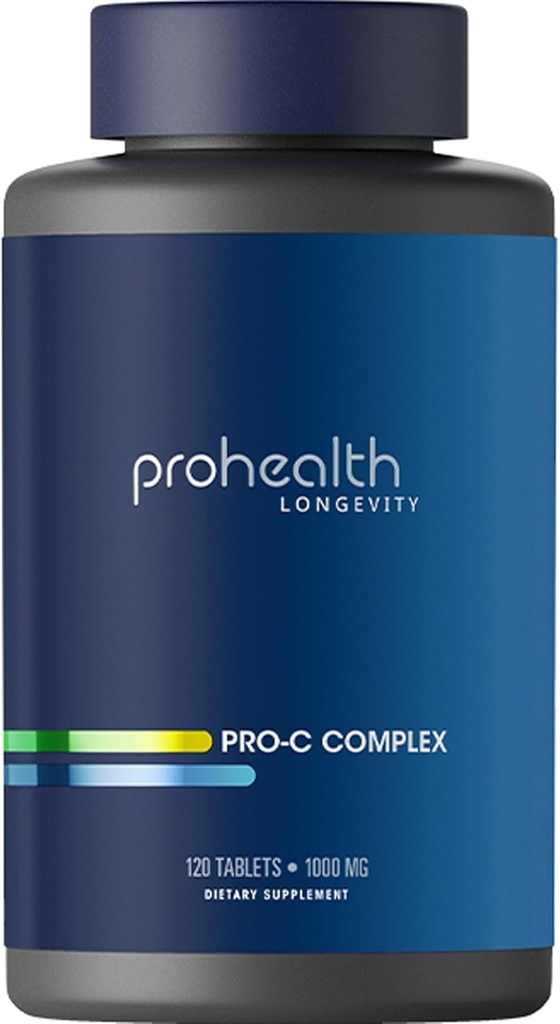 ProHealth Pro-C KompleksiTM (1000 mg, 120 Tablet) (Vitamin C ile Bioflavonoyaklar, Acerola, Rose HIPS ve Rutin)