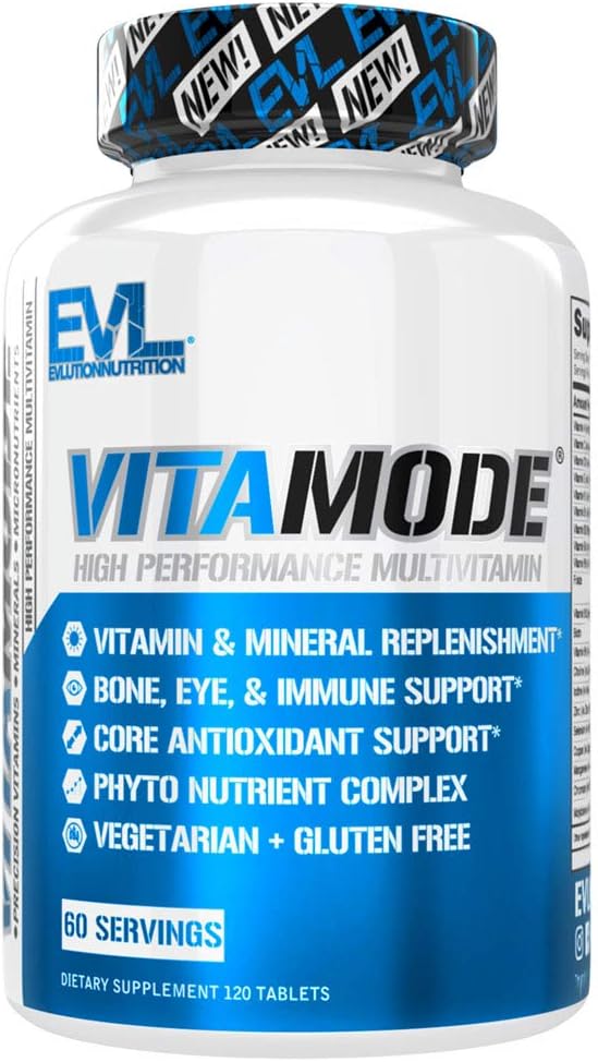 EVL Advanced Daily Multivitamin - Ανδρική Πολυβιταμίνη με Ουσιαστικά Ορυκτά Φυτοθρεπτικά Σύμπλεγμα και VitaMode Ενεργές Ανδρικές Βιταμίνες για Ενέργεια με Λυκοπένιο για Μυϊκά Οστά και Ανοσοποιητική Υποστήριξη