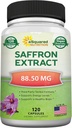 ASquared Beslenme Saffron Supplements - 120 Capsules - Saffron Extract Supplement Pills - Pure Saffron Alternative to Toz, Tea, Threads & Gummies