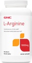GNC L Arginine 1000 mg Supplement, Sağlıklı Kan Gemisini Destekliyor, 180 Hizmet