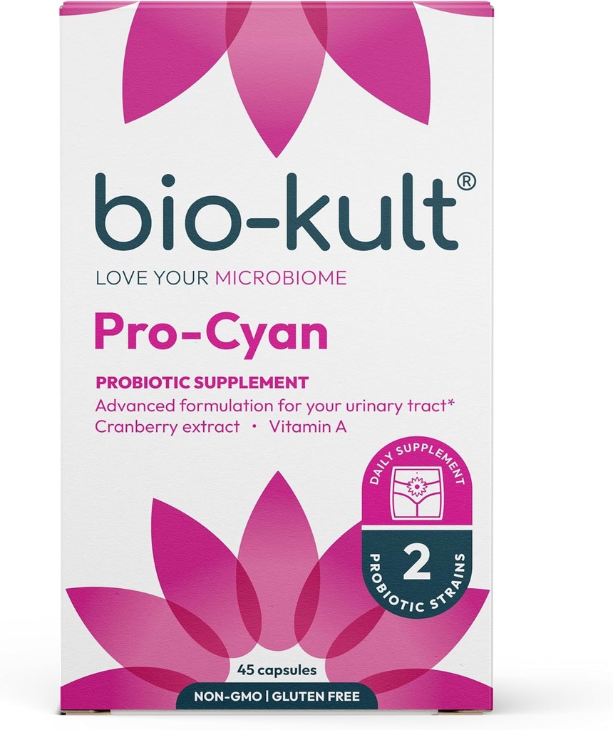 Bio-Clt Pro-Cyan | Cranberry Extract + Vitamin A | Urinary Tract & Immune Support | Advanced Multi-Action Formula | 45 Capsules