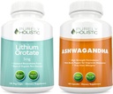 Lityum Orotate 5 mg + Organik Ashwagandha 1300 mg & Black Pepper - Vegetarian Sche - 360 Capsules