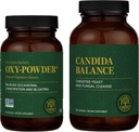 Global Healing Center Oxy-Powder & Candida Balance Kit - Natural Candida Cleanse için Kadınlar ve Erkekler ve Detox için Constipation Relief