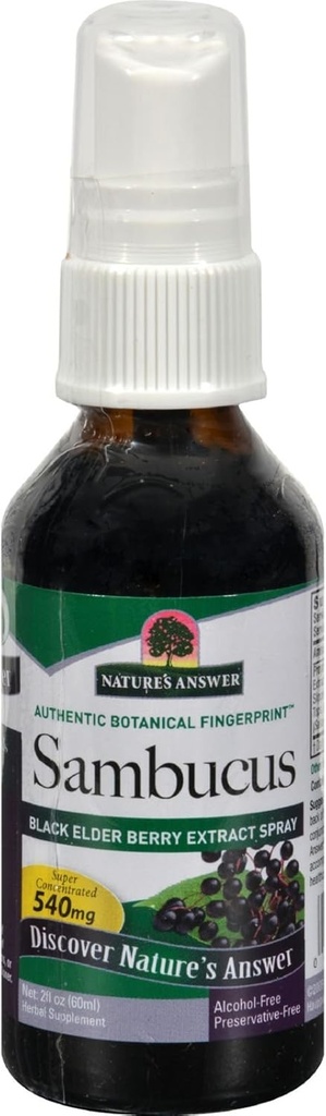 Nature's Cevap Sambucus Syrup Ekstraksiyon 2 Akışkanlar Ounces | Go | Seyahat Dostu | Antioksitlerde Zengin | Doğal Immune Support