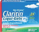 Claritin Liqui-Gels 24 Hour Allergy Relief, Non-Drowsy Allergy Medicine, Loratadine Antihistamine Capsules, 30 Count