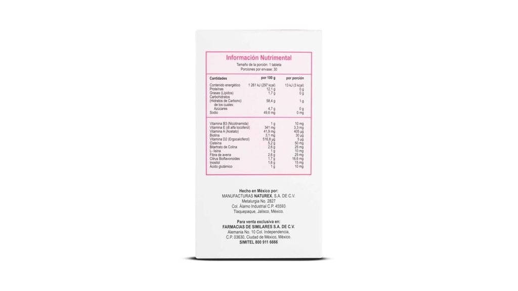 Saç ve Çiçekler için Antioksiler ve Amino asitler Gelasimi 30 tablet- Antioksiler y Aminoácidos Suplemento para Cabello y uñas ile karşılaştırılır ASIM 30TAB CISTE