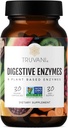 Truvani Digestive Enzymes | 9 Enzyme Mix | Digestive Support | Bloating | Artan Nutrient Abors | Non-GMO Capsules / 30 Day Supply