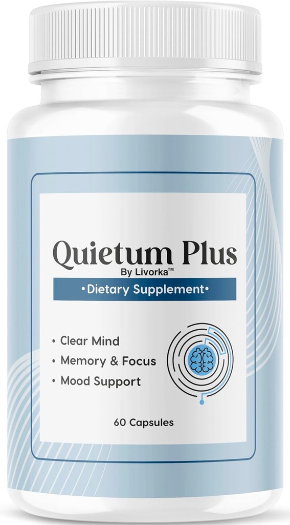 Quietum Plus - Official Quietum Plus Advanced Supplement Formula, Original Quietum Plus Reviews, All Natural QuietumPlus Advanced Formula for Healthy Ear, 60 Capsules for 1 Months
