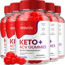ActivLife Keto ACV Gummies - Active Life Keto Apple Cider Vinegar Gummies, ActivLife Keto + ACV Kilo Yönetimi Gummies ActiveLife 1000 mg Formula (5 Pack - 300 Gummies)