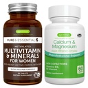 Kadınlar için Çokvitamin ve Mineraller + Kalsiyum & Kompleksi Magnezyum Vegan, Sustained release Advanced Multivitamin + 2:1 Plantive Algae Mineral Kompleksi, Igennus