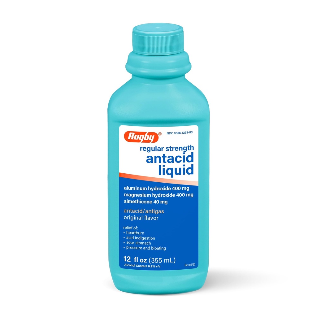 Rugby Laboratuvarları Antacid Sıvı Düzenli Kuvvetli Alüminyum Hidroxide 400 mg Magnezyum Hydroxide 400 mg Simethicone 40 mg Antacid ve Antigas Original Flavor (İlk 1)