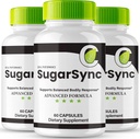 Sugar Sync Capsules, SugarSync Glyco Optimizer Supplement, Sugar Sync Common Optimizer - maksimum Güçlü, Sugar Sync Gluco Cleanse Detox Advanced Formula, SugarSync Glycol Yorumlar (3 Pack)