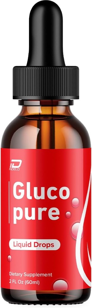 Gluco Pure Drops Healthy Formula - Dietary Supplement Drops - Extra Strength GlucoPure Liquid Drops, Gloco Pure Drops Reviews (1 Pack – 1 Month Supply)