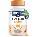 FREEDA CoQ10 100 mg - Kosher Coenzyme Q10 Pickary Supplement for Cardiovascular Kalp Sağlığı, Kan Baskı Desteği, Oral Gum Health ve Sağlıklı Ağlama - Pure CoQ10 Capsules, 100 Kont