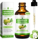Soursop Graviola Liquid Drop Organic 1800 mg, Natural Soursop Bitters Liquid Leaf Extract for Cell Support, Good Living & Offering Antioxidant Support, Herbal Goodness, Ενισχύοντας την Ανοσολογική Υγεία