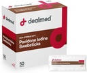 Dealmed Povidone Iodine 10% Swabsticks - Bireysel olarak Yara Bakımı ve Portatif İlk Yardım Kitleri için Mükemmel Paketler, 50/Box ( 1)