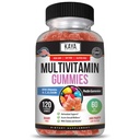 Kaya Naturals Adult Multi Vitamin Gummy, 120 Count, Biotin, Vitamin A, B-12, C & E, συμπεριλαμβανομένου ψευδαργύρου, φυλλικού οξέος, γεύσης φράουλας (120 Gummies)