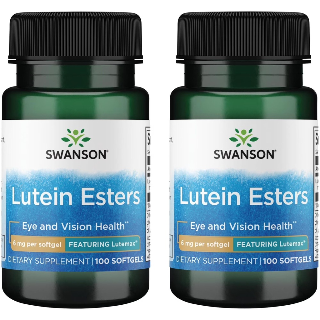 Swanson Lutein Esters - Lutemax 6 mg 100 Sgels (2 Pack)
