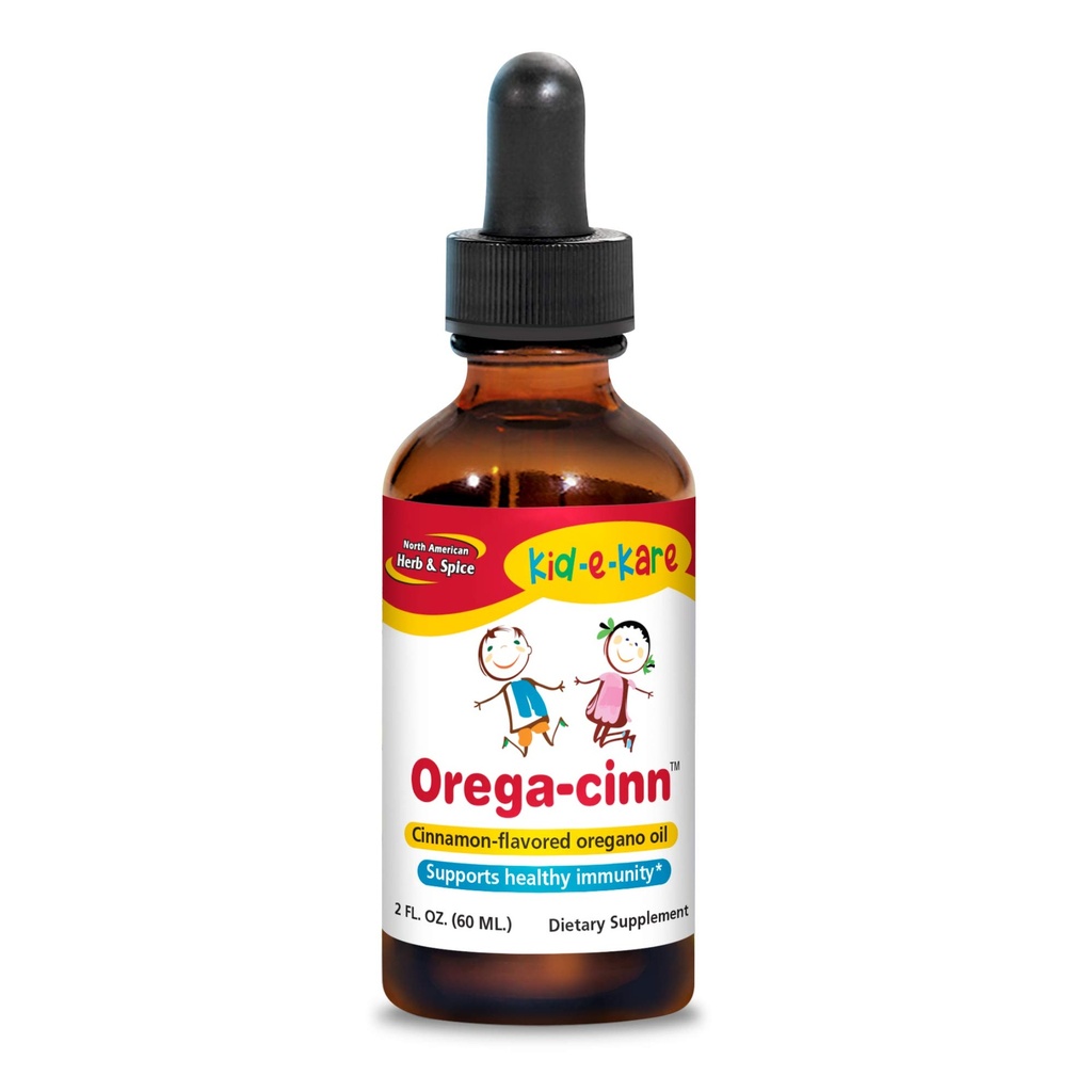 Kuzey Amerika Herb & Spice Kid.e.Kare Orega-Cinn, Cinnamon Flavor - 2 fl. oz. - Great-Tasting Immune Support - Soothes Mucus Membrans - Wild Oregano Oil - Non-GMO - 120 Toplam hizmet
