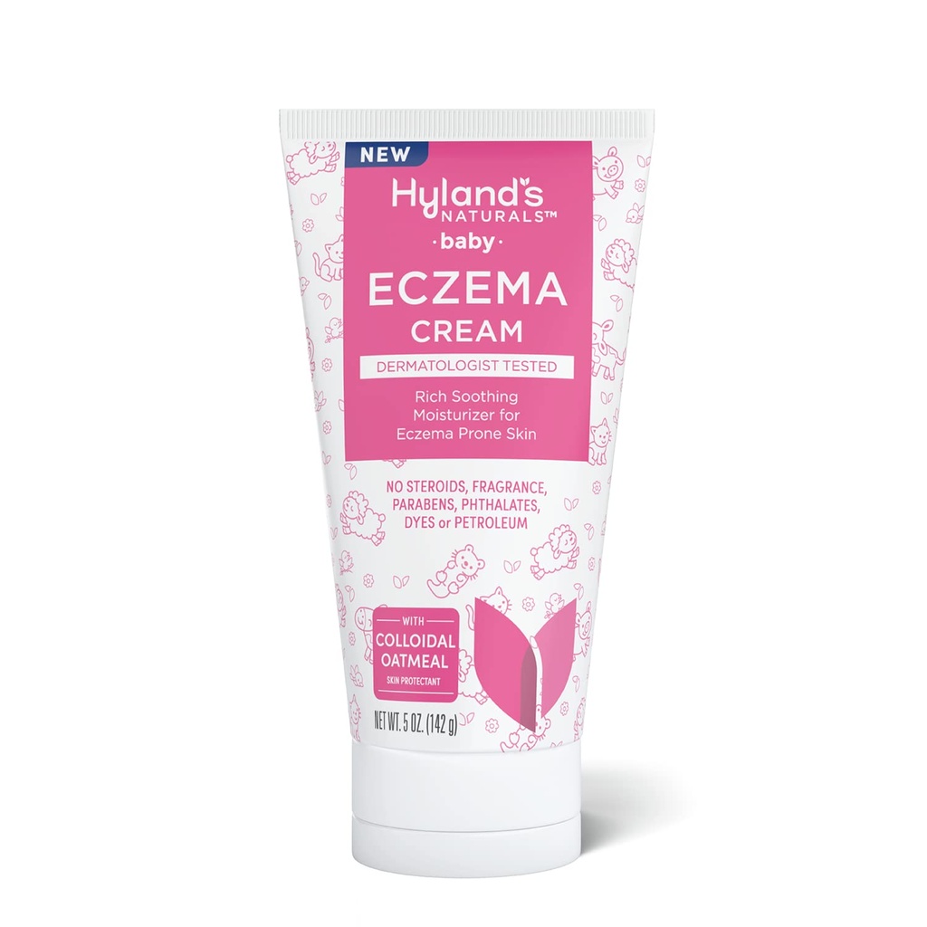 Hyland's Baby Eczema Cream, Rich Soothing Moisturizer for Eczema Prone Skin, Colloidal Oatmeal, 5 ounce