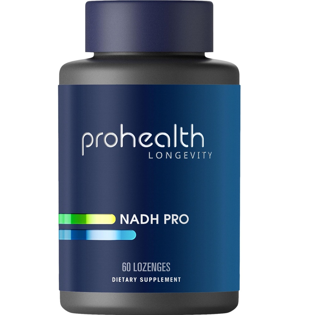 ProHealth NADH Pro - Boost NAD+ (25 mg, 60 Fast-Active lozenges) Boost Energy, Memory and Focus 
