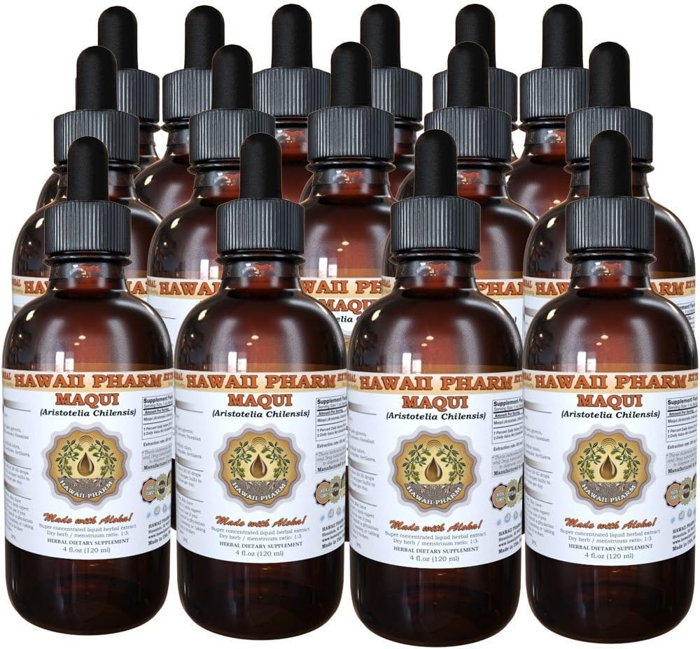 Maqui Liquid Extract, Organik Maqui (Aristotelia chilensis) Tincture Supplement 15x4 ozz