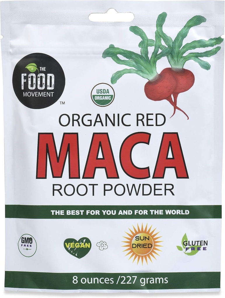 Gıda Hareketi Co - Red Maca 8 oz. organik süper gıda